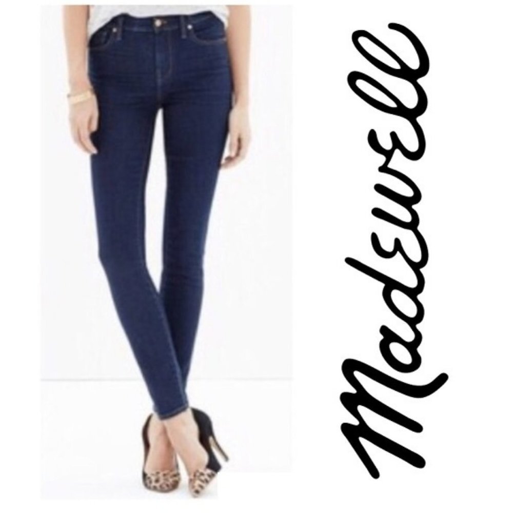 Madewell Jeans Skinny Skinny '37s Womens 28 Dark Wash Stretch $59 Denim VGUC
